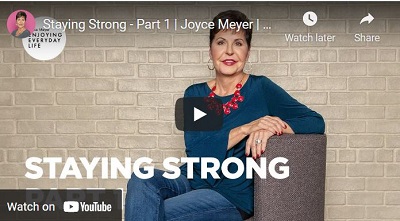 Joyce Meyer Sermon Staying Strong