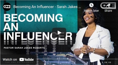 Sarah Jakes Roberts Sermon Becoming An Influencer