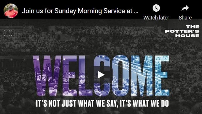 Sunday Live Service With Bishop TD Jakes March 6 2022