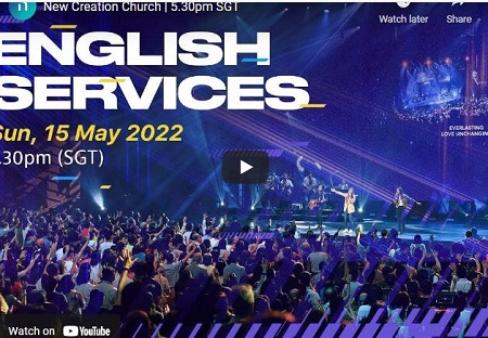 Sunday English Service New Creation Church May 15 2022