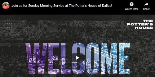 Sunday Service  Potters House Church Bishop T.D. Jakes July 3 2022