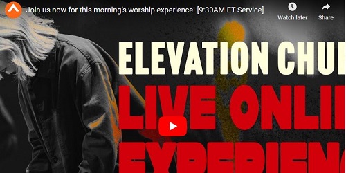 Sunday Service At Elevation Church October 2 2022