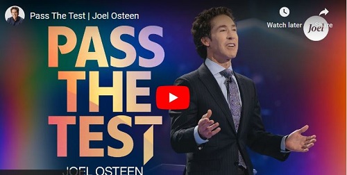 Joel Osteen Sermon Pass The Test