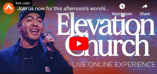 Elevation church worship experience October 30 2022