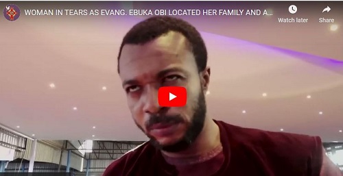 Evangelist Ebuka Obi locates a woman and gisfts her N400 000