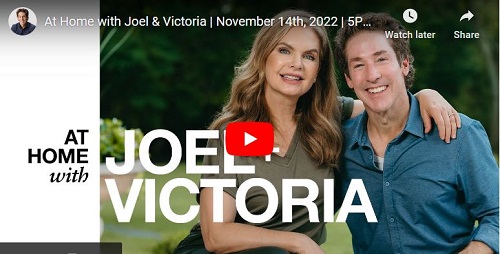 At Home with Joel & Victoria November 14th 2022