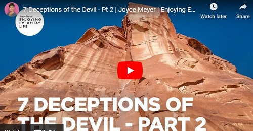Joyce Meyer Sermon 7 Deceptions of the Devil - Pt 2