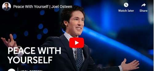 Joel Osteen Sermon Peace With Yourself