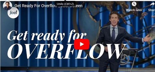Joel Osteen Sermon Get Ready For Overflow