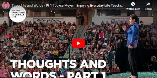 Joyce Meyer Message Thoughts and Words