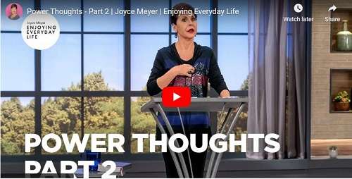 Joyce Meyer Message Power Thoughts