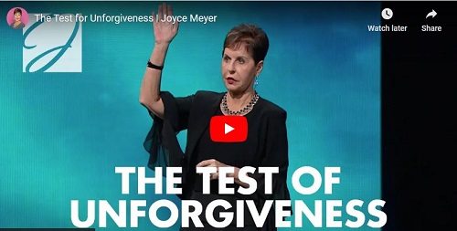 Joyce Meyer Sermon The Test for Unforgiveness