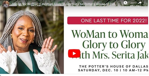 Potter's House Women to Women Glory to Glory