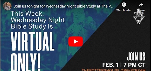 Potter's House Church Wednesday Bible Studies February 1 2023