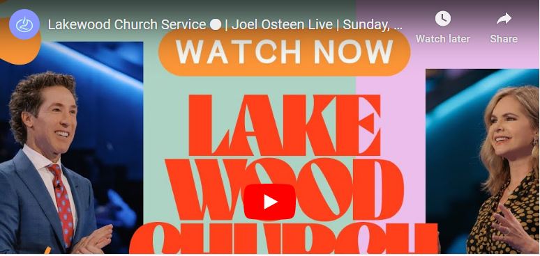 Pastor Joel Osteen Sunday ServiceAugust 13 2023