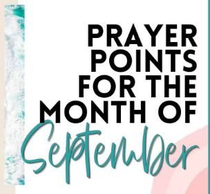 September 2023 Prayer Points