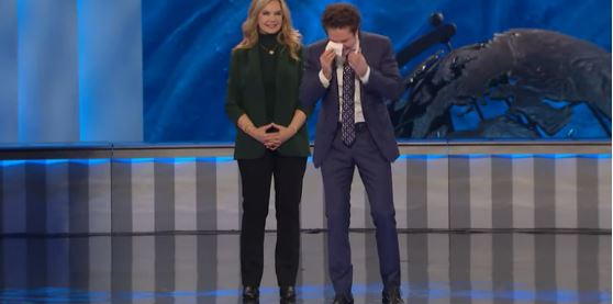 Pastor Joel Osteen Sheds Tears Of Joy As He Announces That Lakewood Church Has Paid Off It's $100 Million Bank of American Loan